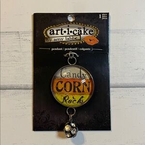 Art-i-Cake by Amy Labbe Candy Corn Pendant